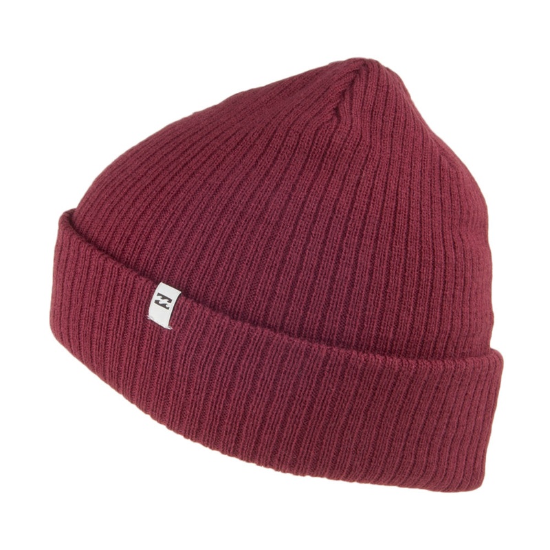 Billabong Hats Arcade Cuffed Beanie Hat – Burgundy 1-Size