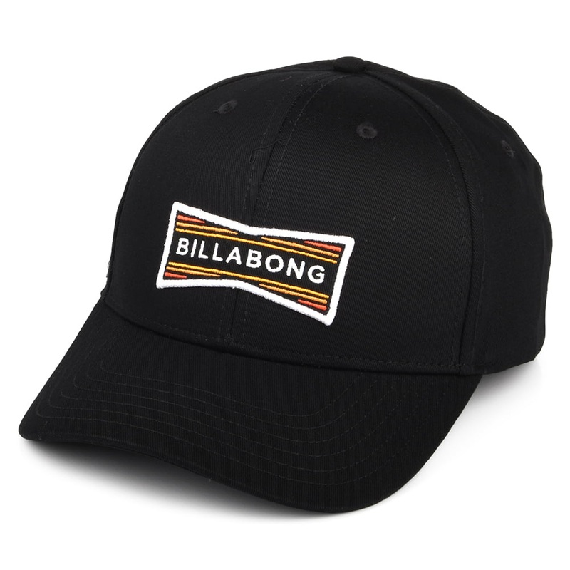 Billabong Hats Walled Cotton Snapback Cap – Black Adjustable