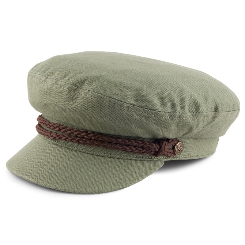 Brixton Hats Fiddler Cap – Olive Small-56cm