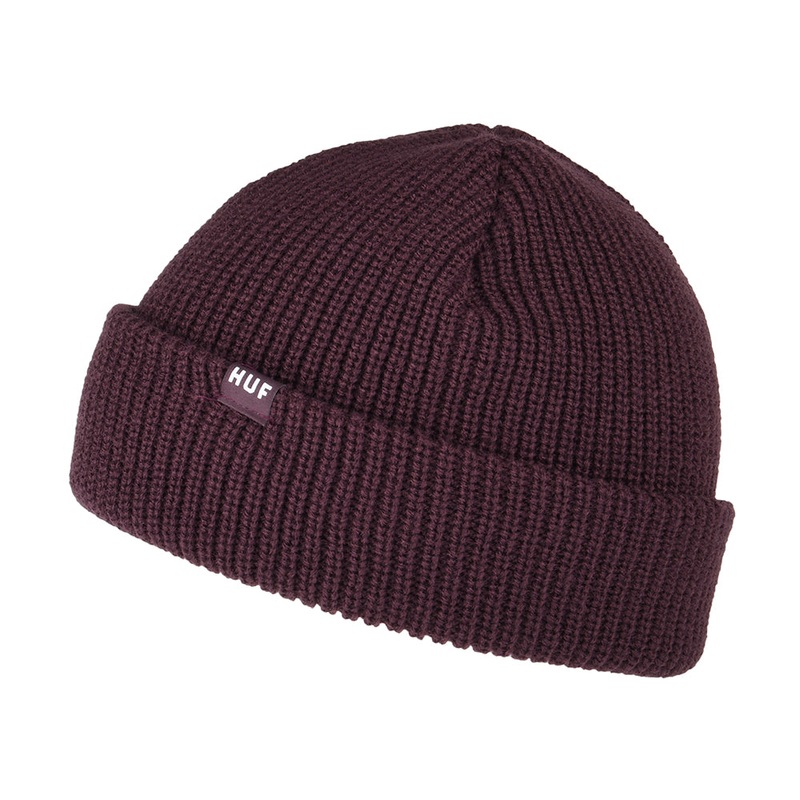 HUF Usual Fisherman Beanie Hat – Eggplant 1-Size