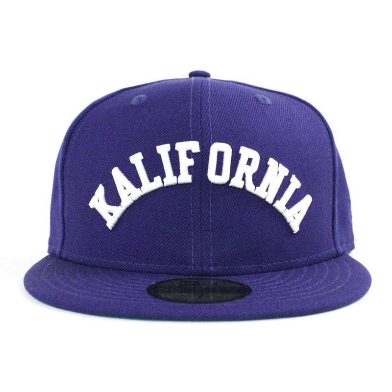 Kalifornia New Era Fitted 59FIFTY Hat (Blue Green Under Brim) 7