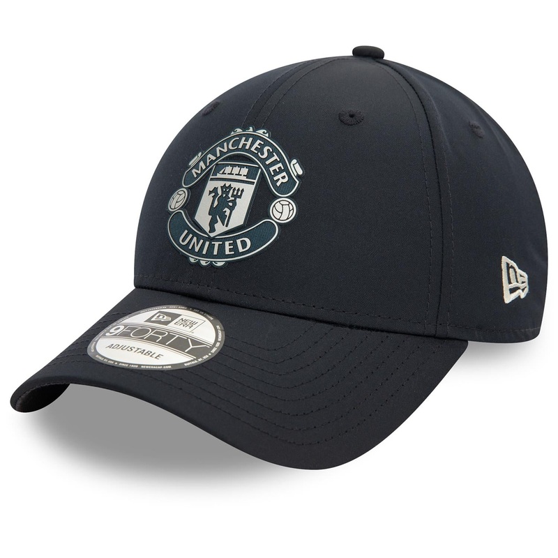 Manchester United FC 9FORTY  Rubber Woven Navy Cap One Size