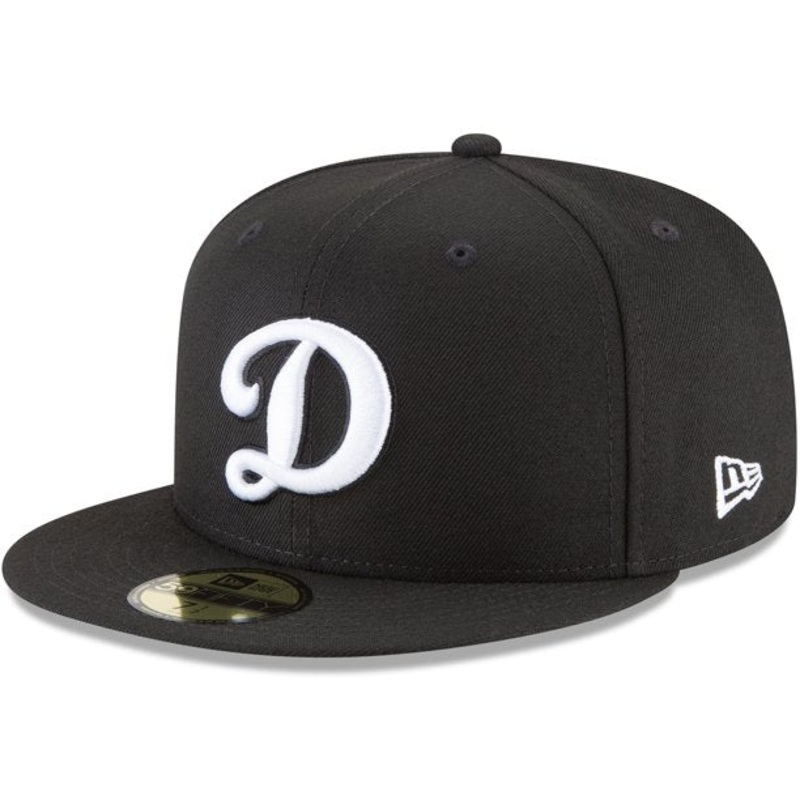 New Era Los Angeles Dodgers D Logo Black 59FIFTY Fitted Hat
