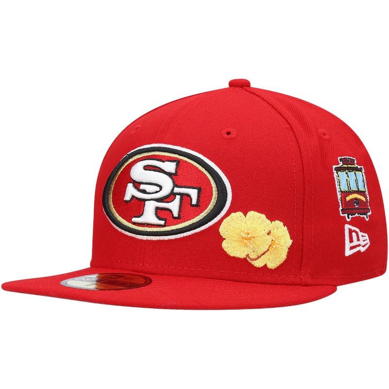 New Era San Francisco 49ers Scarlet City Transit 59FIFTY Fitted Hat