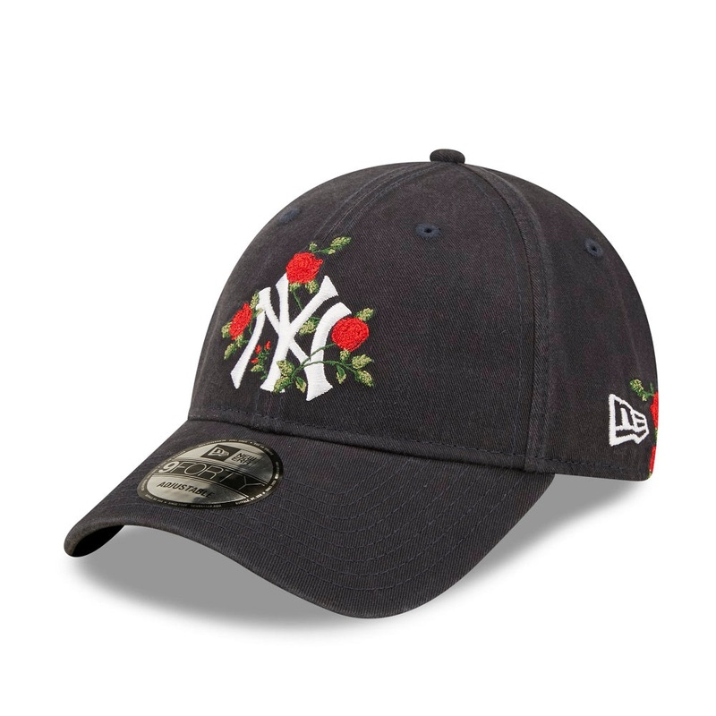 New York Yankees 9FORTY Flower Navy Cap One Size