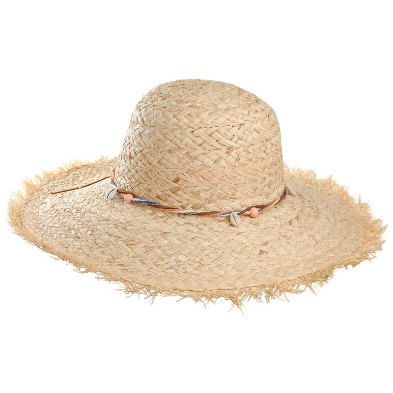 O’Neill Wide Brim Straw Sun Hat – Natural 1-Size