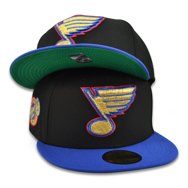 St.Louis Blues “LOU NOTES” Exclusive New Era 59Fifty Fitted Hat – Black/Royal 6 7/8