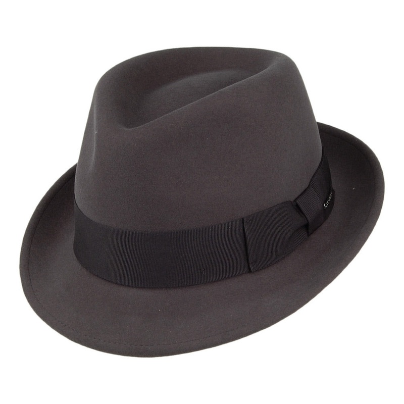 Stetson Hats Player Wool & Cashmere Trilby Hat – Charcoal 55