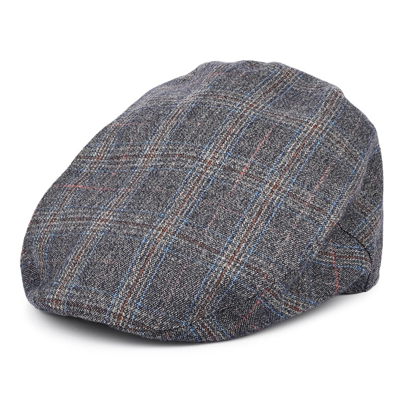 Barbour Hats Ashford Check Flat Cap – Blue S