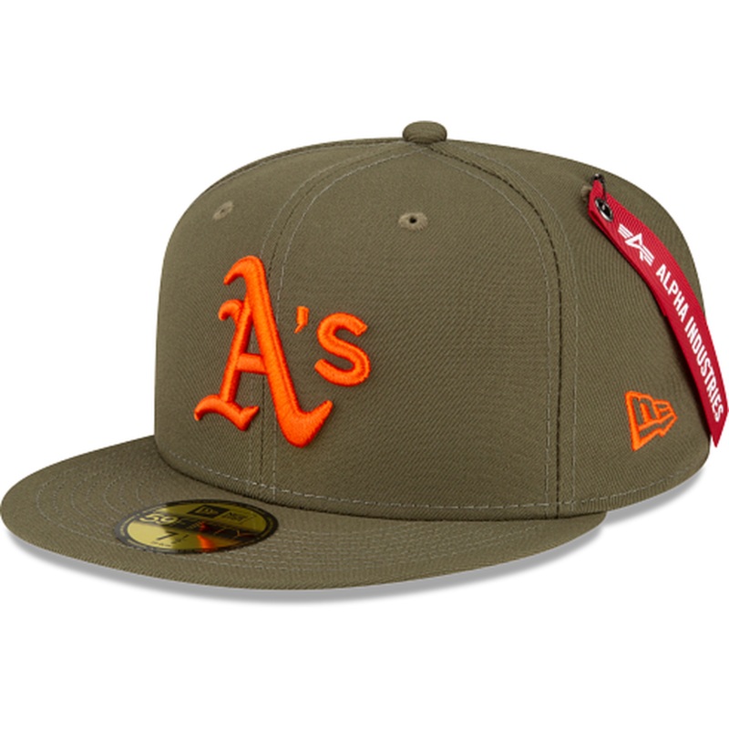 New Era Alpha Industries X Oakland Athletics Green 59FIFTY Fitted Hat
