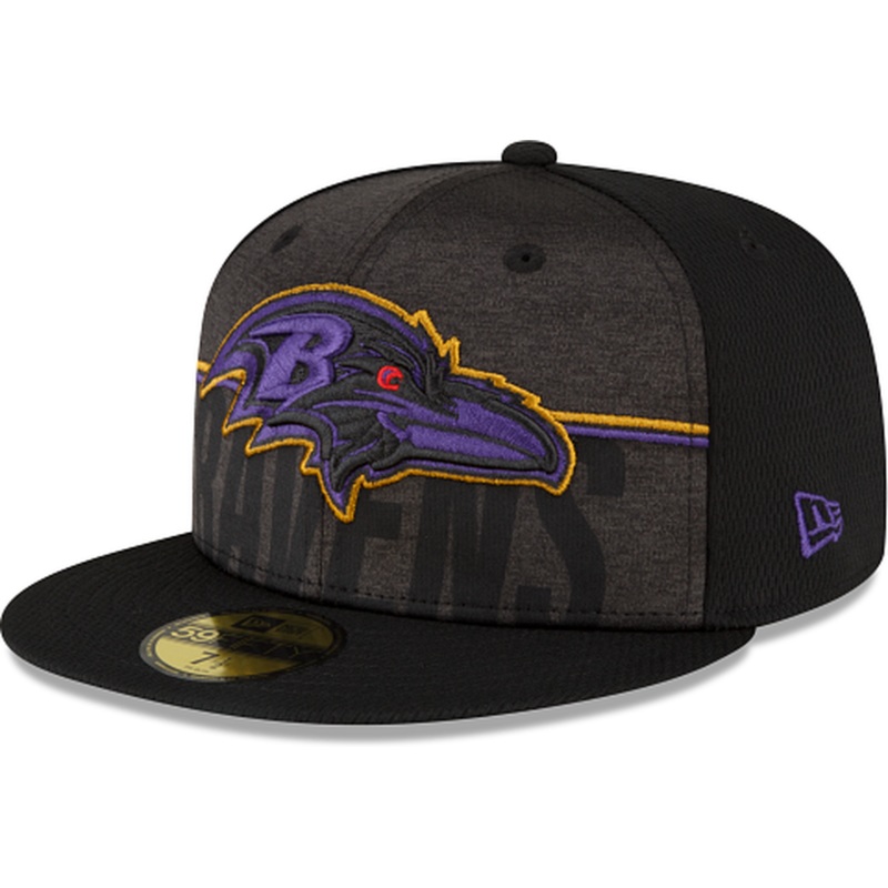 New Era Baltimore Ravens 2023 Training Black 59FIFTY Fitted Hat