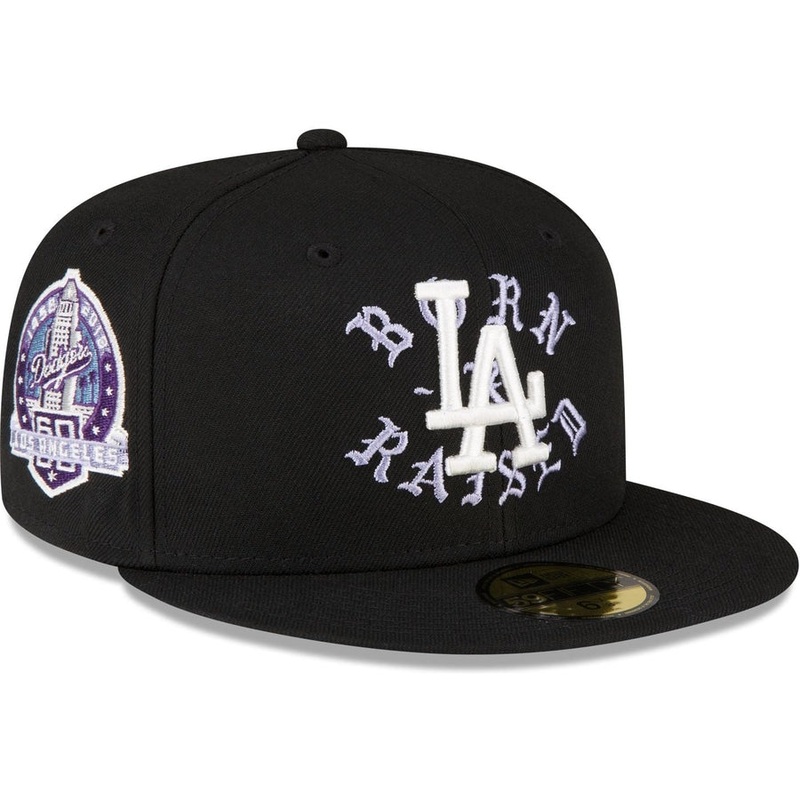 New Era Born X Raised Los Angeles Dodgers Black 2023 59FIFTY Fitted Hat