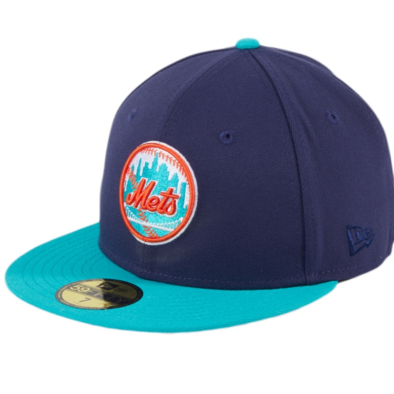 New Era New York Mets Navy/Teal Ice Cold Fashion 59FIFTY Fitted Hat