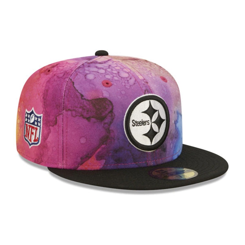 Pittsburgh Steelers New Era 2022 NFL Crucial Catch 59FIFTY Fitted Hat – Pink/Black 7