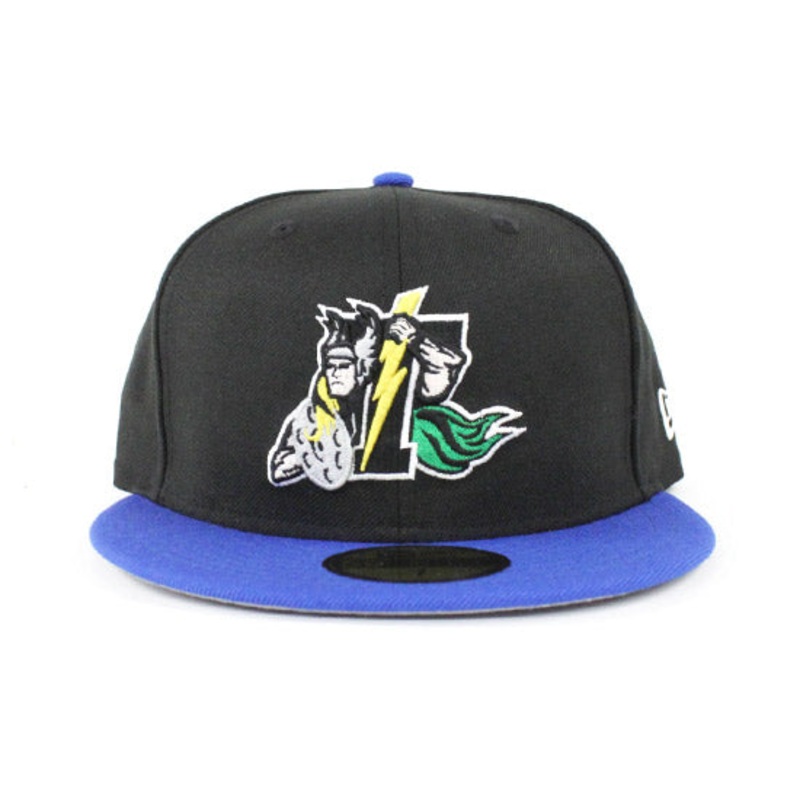 Retro Trenton Thunder New Era 59Fifty Fitted Hat (Jordan Laney 14 Gray Under Brim) 7