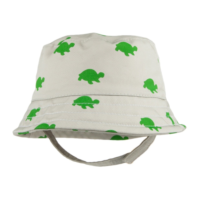 Scala Hats Kids Turtle Bucket Hat – Khaki Kids – 1-Size