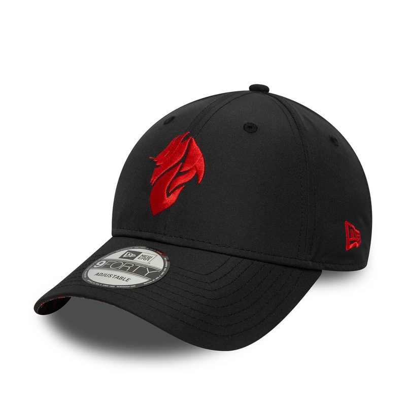AC Milan Grime All Over Print Undervisor Black 9FORTY Adjustable Cap OSFM