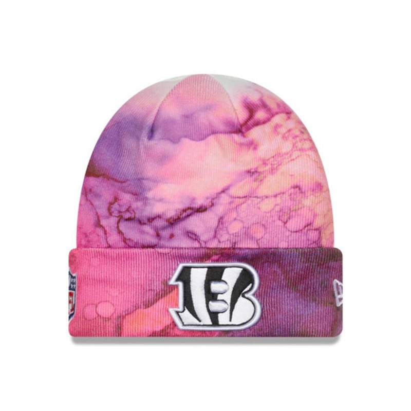 Cincinnati Bengals New Era 2022 NFL Crucial Catch Knit Hat – Pink