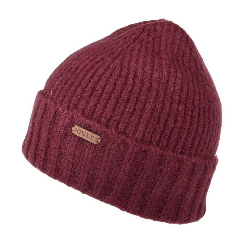 Joules Hats Bamburgh Beanie Hat – Deep Red 1-Size