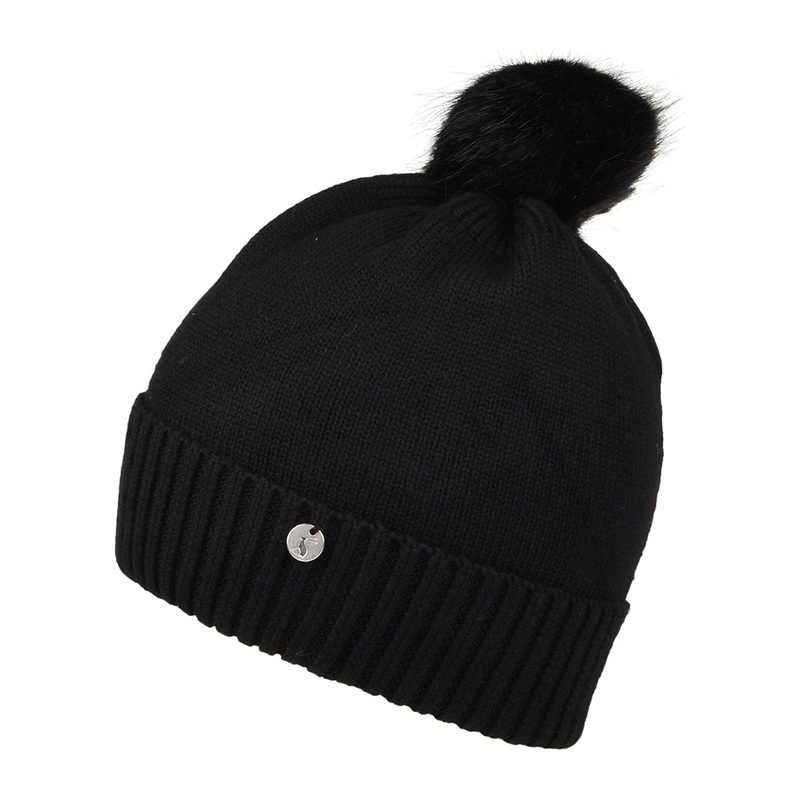 Joules Hats Stafford Dragonfly Bobble Hat – Black 1-Size