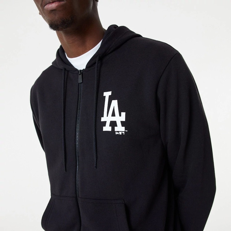 LA Dodgers MLB Essential Black Full Zip Hoodie XS