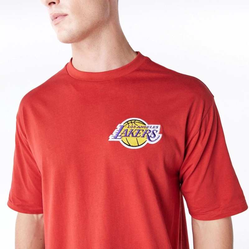 LA Lakers League Essential Red Oversized T-Shirt XS