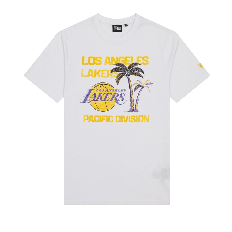 LA Lakers NBA Wordmark White T-Shirt XS