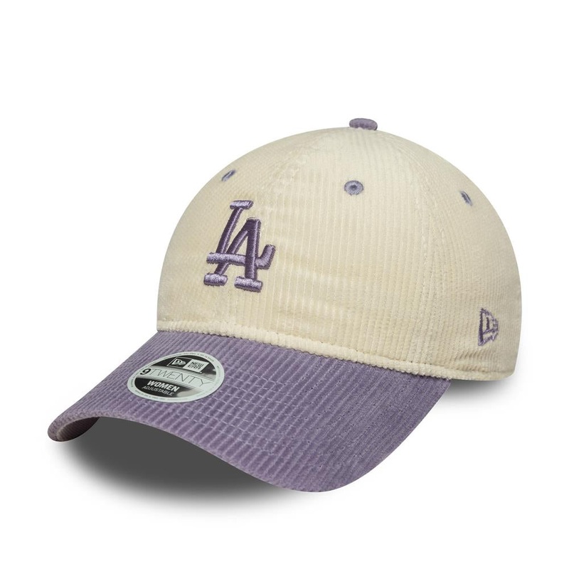 Los Angeles Dodgers 9TWENTY Womens MLB Block Cord Stone/Purple Cap One Size