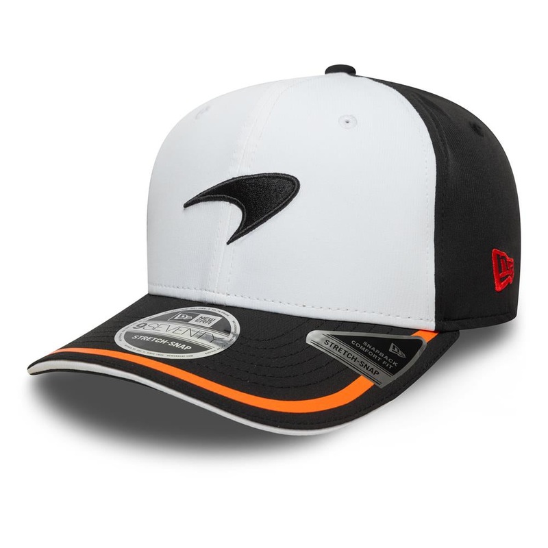 McLaren Racing 9SEVENTY Recycled Retro Stretch Snap White Cap One Size