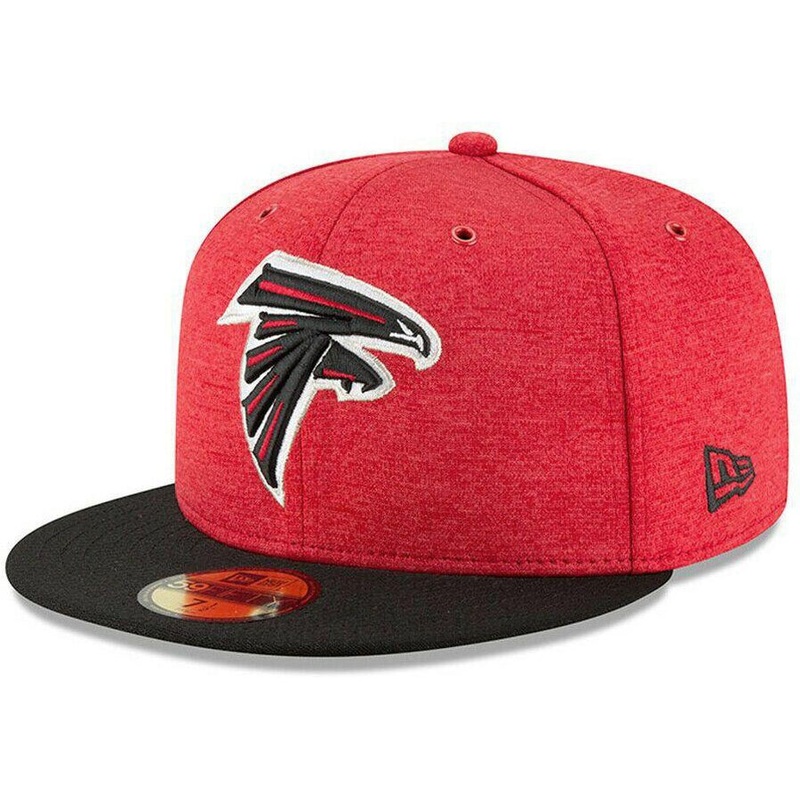 New Era Atlanta Falcons Red Heather Sideline 59FIFTY Fitted Hat