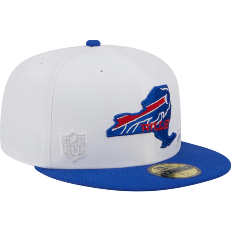 New Era Buffalo Bills White State 2023 59FIFTY Fitted Hat