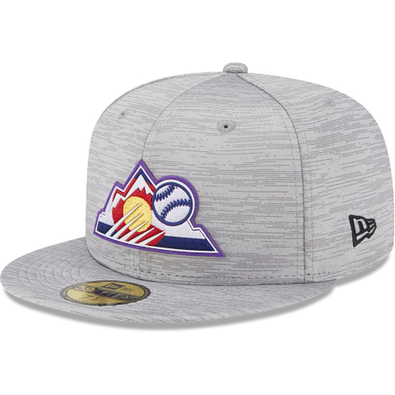 New Era Colorado Rockies 2023 Clubhouse Gray 59FIFTY Fitted Hat