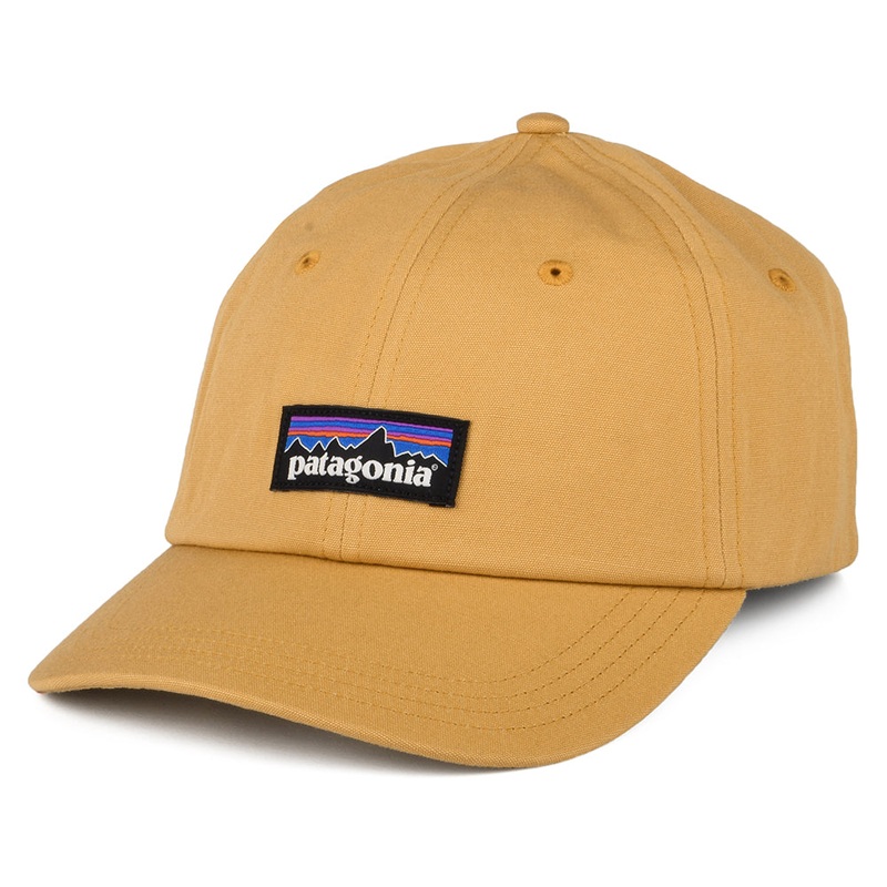 Patagonia Hats P-6 Label Trad Organic Cotton Baseball Cap – Camel Adjustable