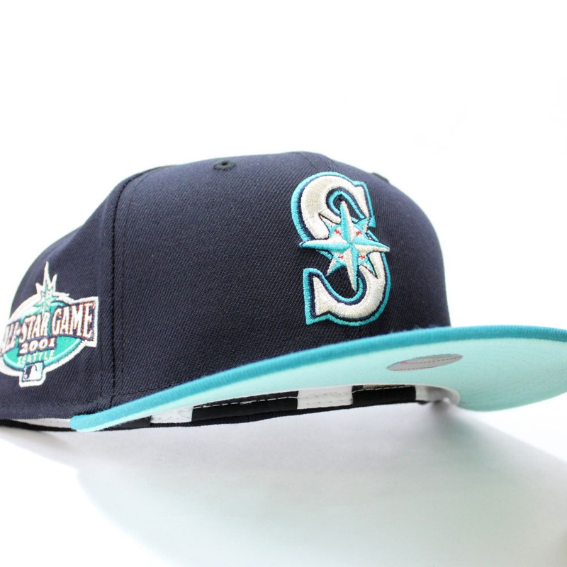 Seattle Mariners 2001 All Star Game New Era 59Fifty Fitted Hat (Blue Tint Under Brim) 7