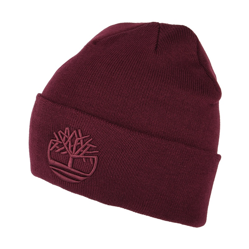 Timberland Hats Tonal 3D Embroidery Recycled Beanie Hat – Port 1-Size