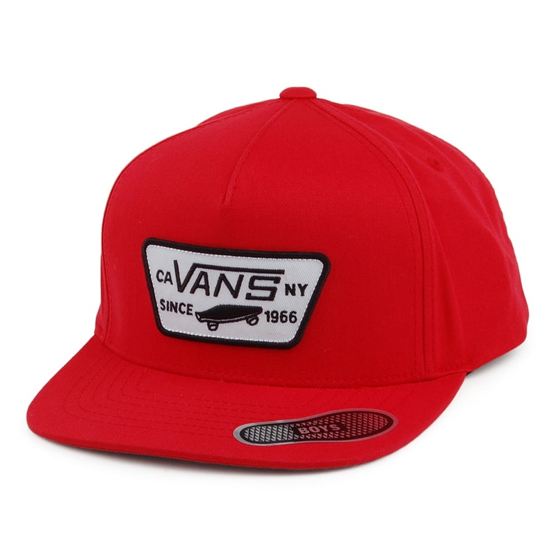 Vans Hats Kids Full Patch Snapback Cap – Red CHILD ADJ.