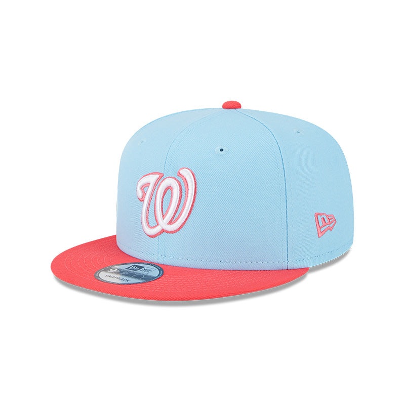 Washington Nationals New Era SEASONS CHANGE 9Fifty Snapback Hat – Sky/Lava Red