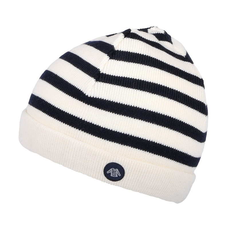 Armor Lux Kids Lannion Striped Beanie Hat – Natural-Navy Kids – 1-Size