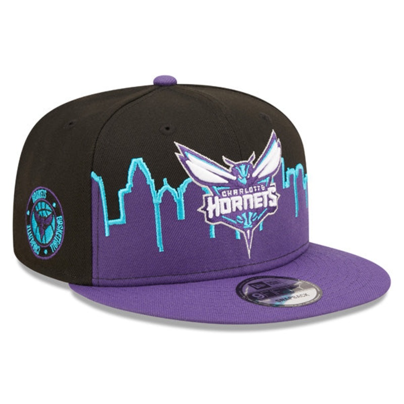 Charlotte Hornets New Era NBA 2022 Tip Off 9FIFTY Snapback Hat  Purple/Black