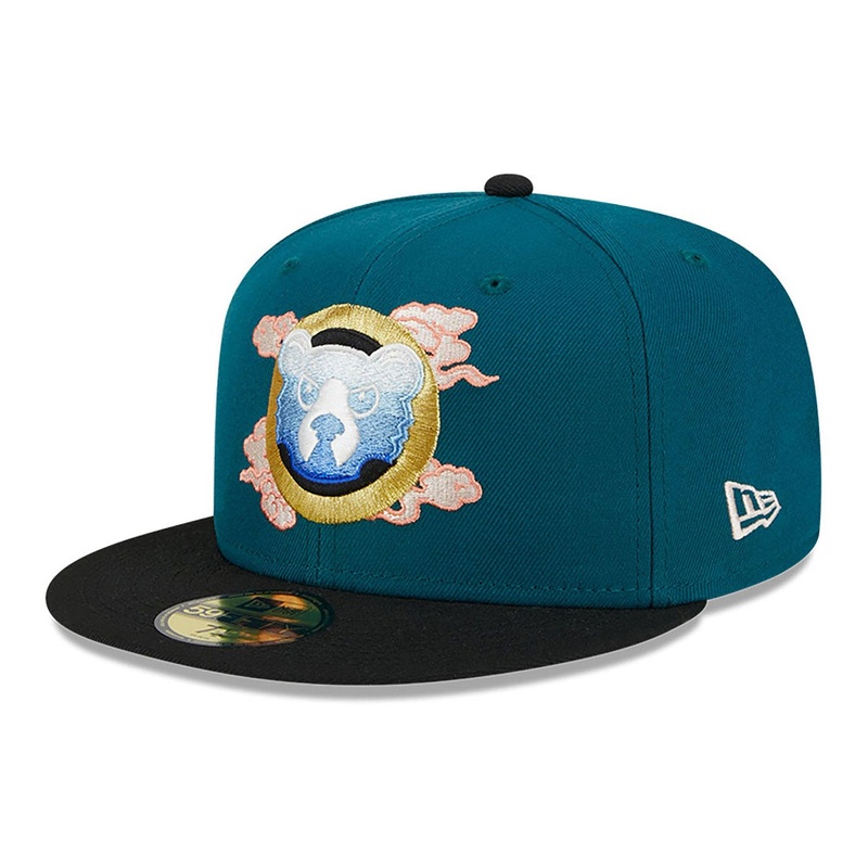 Chicago Cubs 59FIFTY Cloud Spiral Green Cap 6-7/8