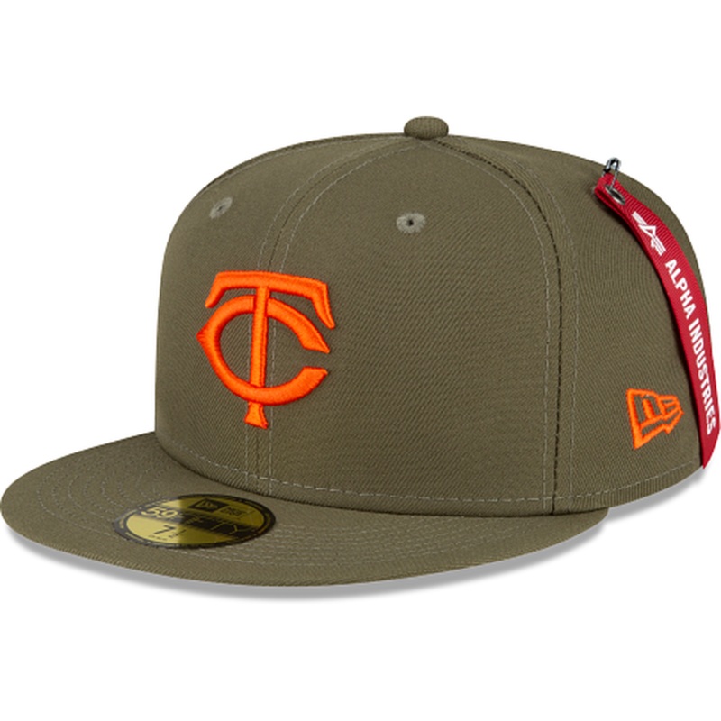 New Era Alpha Industries X Minnesota Twins Green 59FIFTY Fitted Hat