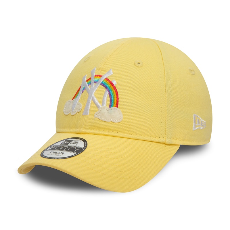 New York Yankees 9FORTY Kids Rainbow Icon Pastel Yellow Cap NE-CHILD