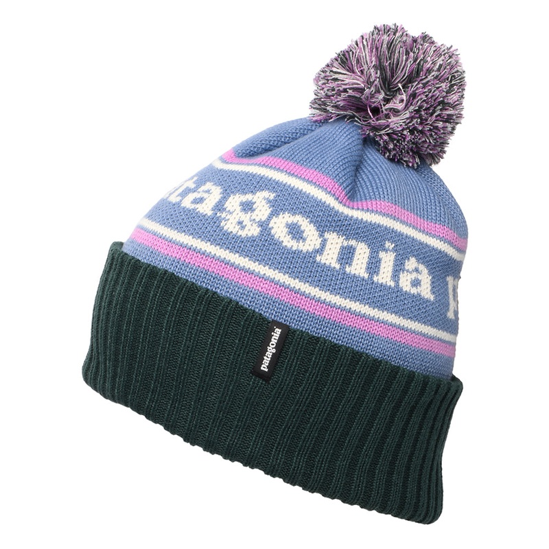 Patagonia Hats Park Stripe Powder Town Bobble Hat – Blue-Purple-Dark Green 1-Size