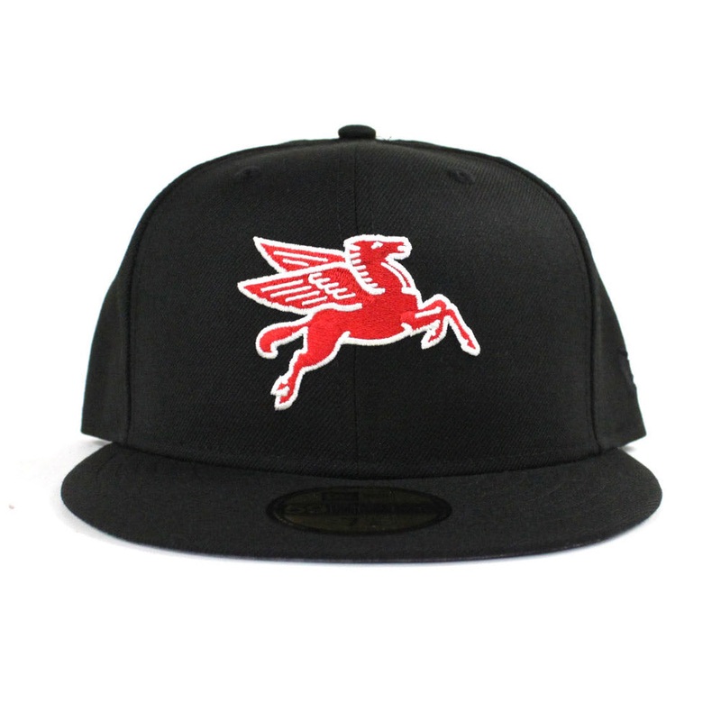 Pegasus Mobil 1 Kevin Harvick NASCAR New Era 59Fifty Fitted Hat (Black Red Gray Under Brim) 7