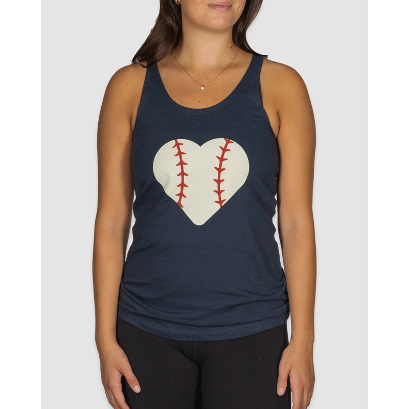 Stitched Heart Racerback Tank XS