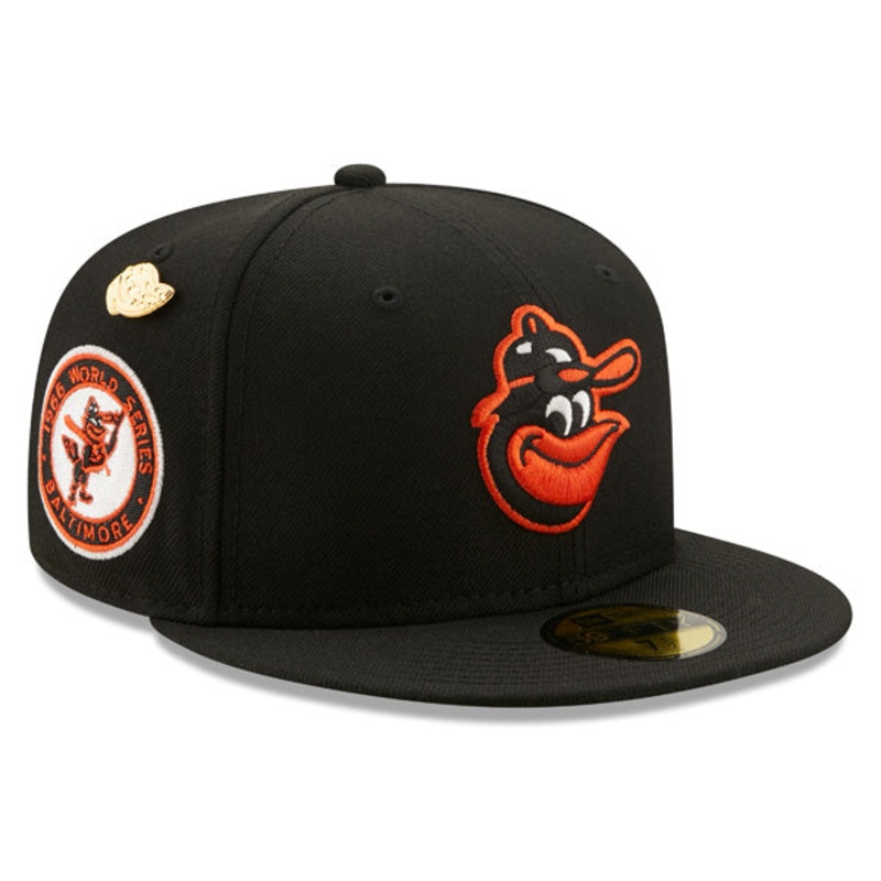 Baltimore Orioles 1966 WORLD SERIES Exclusive New Era 59Fifty Fitted Hat – Black/Green Bottom 6 7/8