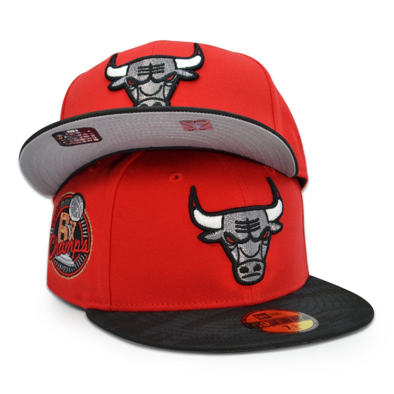 Chicago Bulls “BULLY BALL” Exclusive New Era 59Fifty Fitted Hat – Scarlet/Black Camo 6 7/8