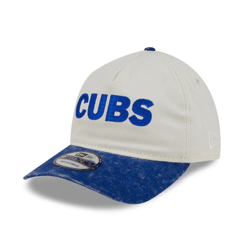Chicago Cubs MLB SC Pastel White 9TWENTY A-Frame Adjustable Cap OSFM