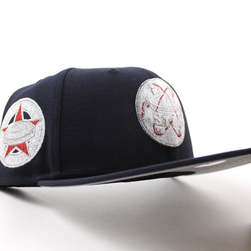 Houston Astros 1968 All Star Game New Era 59Fifty Fitted Hat (Metallic Iris Pack Navy Gray Under Brim) 6 7/8