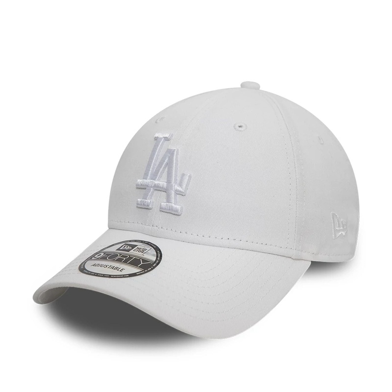 LA Dodgers League Essential White 9FORTY Adjustable Cap OSFM